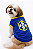 Camiseta para Cachorro Brasil | Roupa Pet Azul Estampa Brasil Confortável - Imagem 1