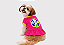 Vestido para Cachorro Brasil Rosa Pink | Roupa Pet Estilosa e Confortável - Imagem 1