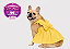 Vestido para Cachorro Bulldogue Francês Luxo Amarelo Alfaiataria Roupa Pet Premium Gaby Moda Pet - Imagem 3