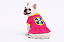 Vestido para Cachorro Bulldogue Brasil Copa CBF Rosa Roupa Pet Torcida com Babado Gaby Moda Pet - Imagem 1
