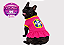 Vestido para Cachorro Bulldogue Brasil Copa CBF Rosa Roupa Pet Torcida com Babado Gaby Moda Pet - Imagem 3