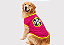 Camiseta para Cachorro Brasil Rosa Pink Tecido Premium Golden Retrivier - Imagem 1