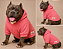 Blusa de Frio para Cachorro Moletom para Pitbull e American Bully com Capuz Rose| Moletom Vinho - Imagem 2