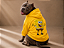 Blusa de Frio para Cachorro Moletom para Pitbull e American Bully com Capuz Amarela Moletom Personagem - Imagem 1