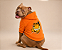 Blusa de Frio para Cachorro Moletom para Pitbull e American Bully com Capuz Laranja Moletom Personagem - Imagem 1