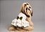 Vestido Pet Personalizada Daminha Noiva Gaby Moda Pet + Laço Personalizado - Imagem 1