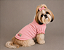 Roupa para Cachorro Shih Tzu Feminina Rosa – Blusa 100% Algodão Canelada com Babado - Imagem 2
