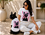 Camisetas T-Shirt para Pets em Algodão – Personalizadas com Estampas de Raças Listra Rosa - Imagem 2