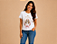 Camiseta Feminina Renda Tal Mãe Tal Pet em Algodão – Estampa de Raça de Cachorro Shihtzu - Imagem 1