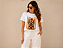 Camiseta Feminina Renda Tal Mãe Tal Pet em Algodão – Estampa de Raça de Cachorro Yorkshire - Imagem 1