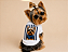 Camisetas T-Shirt para Pets em Algodão – Personalizadas com Estampas de Raças Yorkshire Listas Azul - Imagem 1