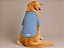 Camiseta Polo Pet Algodão Azul Premium Gaby Moda Pet Golden Retrivier - Imagem 2
