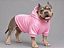 Moletom Pet Rosa Chiclete para Cães Médios e Grandes – 100% Poliéster Flanelado, Alta Durabilidade - Imagem 1