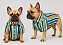Camisa Pet Alfaiataria Listra Azul Premium Gaby Moda Pet - Imagem 1