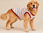 Regata Pet Listrada Vermelha Verão 50% Algodão – Roupa Fresquinha para Cachorro Porte Grande Gaby Moda Pet Golden Retrivier - Imagem 1
