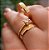 CONJUNTO GIRASSOL COM ANEL IMPERATRICE EM OURO 18K-4MM - Imagem 3