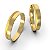 PAR DE ALIANÇAS EM OURO 18 ÍRIS- 3MM - DIAMANTADA - Imagem 4