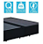 Base Cama Box Bipartido King Size Suede Preto 193x203 - Imagem 2