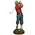 Escultura Golfista Com Camisa Vermelha Tacada Decorativo - Imagem 1