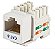 CONECTOR FÊMEA RJ45 CAT6 KEYSTONE CABLIX - Imagem 1