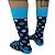 Meia Masculina Cano Alto Casual Fun Bolinhas Cinzas - Imagem 2