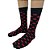 Meia Masculina Cano Alto Casual Fun Bolinhas Vermelhas Tamanho 39 ao 43 - Imagem 1