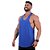 Regata Super Cavada Masculina MXD Conceito Azul Lisa - Imagem 2