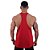 Regata Super Cavada Masculina MXD Conceito Vermelha Lisa - Imagem 3