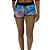 Shortinho Feminino Moletinho MXD Conceito Azul Com Salmão - Imagem 1