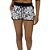 Shortinho Feminino Moletinho MXD Conceito Branco Caveira Floral - Imagem 1