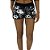 Shortinho Feminino Moletinho MXD Conceito Estonado Mármore Preto - Imagem 1