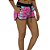 Shortinho Feminino Moletinho MXD Conceito Tie Dye Rosa E Azul Piscina - Imagem 1