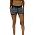 Shortinho Feminino Moletom MXD Conceito Rajado Preto - Imagem 1