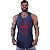 Regata Longline Masculina MXD Conceito Red Skull - Imagem 1