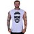Regata Machão Longline Sem Manga MXD Conceito Bigode Skull - Imagem 1