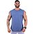 Regata Machão Longline Sem Manga MXD Conceito Mescla Marinho - Imagem 1