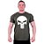 Camiseta Tradicional Masculina Manga Curta MXD Conceito Caveira Justiceiro - Imagem 1