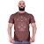 Camiseta Tradicional Masculina Manga Curta MXD Conceito Face Lion - Imagem 2
