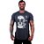 Camiseta Longline Manga Curta MXD Conceito Scribbled Skull - Imagem 8