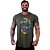Camiseta Longline Masculina Manga Curta MXD Conceito Caveira Abstrata - Imagem 3