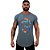 Camiseta Longline Masculina Manga Curta MXD Conceito Caveira Abstrata - Imagem 5