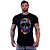 Camiseta Longline Masculina Manga Curta MXD Conceito Caveira Abstrata - Imagem 1