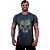 Camiseta Longline Masculina Manga Curta MXD Conceito Caveira Abstrata - Imagem 8