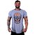 Camiseta Longline Masculina Manga Curta MXD Conceito Caveira Iluminação Laranja - Imagem 2