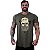 Camiseta Longline Masculina Manga Curta MXD Conceito Caveira Lenhadora - Imagem 4
