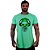 Camiseta Longline Masculina Manga Curta MXD Conceito Green Glasses Skull - Imagem 5