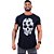 Camiseta Longline Masculina Manga Curta MXD Conceito Puzzle Skull - Imagem 4