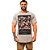 Camiseta Longline Masculina MXD Conceito Limitada Dark Skull and Flowers - Imagem 1