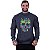 Blusa Moletom Basic Masculina MXD Conceito Sem Touca Caveira Abstrata - Imagem 1