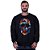 Blusa Moletom Basic Masculina MXD Conceito Sem Touca Caveira Artística - Imagem 1